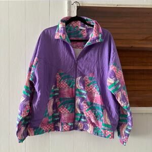 Super Cool Vintage 90s USA Olympics Mutli Color Wind Breaker